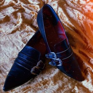 Poison Shoes Mexico Buckle Winklepicker Flats BRAND NEW IN BOX